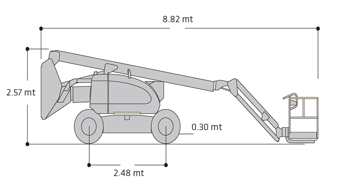 Piattaforma Semovente Articolata Diesel ADX 20 JL - 600 AJ